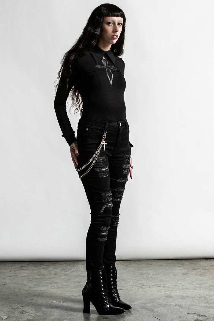 Killstar R.I.P. Slash Jeans 5 Killstar R.I.P. Slash Jeans