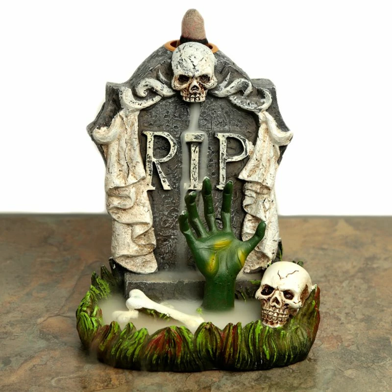 Gothic Gifts RIP Zombie Hand Tombstone Backflow Incense Burner Gift Ideas 7 Gothic Gifts RIP Zombie Hand Tombstone Backflow Incense Burner Gift Ideas