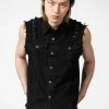 Killstar Ruse Denim Vest Men's Stuff
