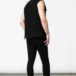 Killstar Ruse Denim Vest Men's Stuff 14 Killstar Ruse Denim Vest Men's Stuff