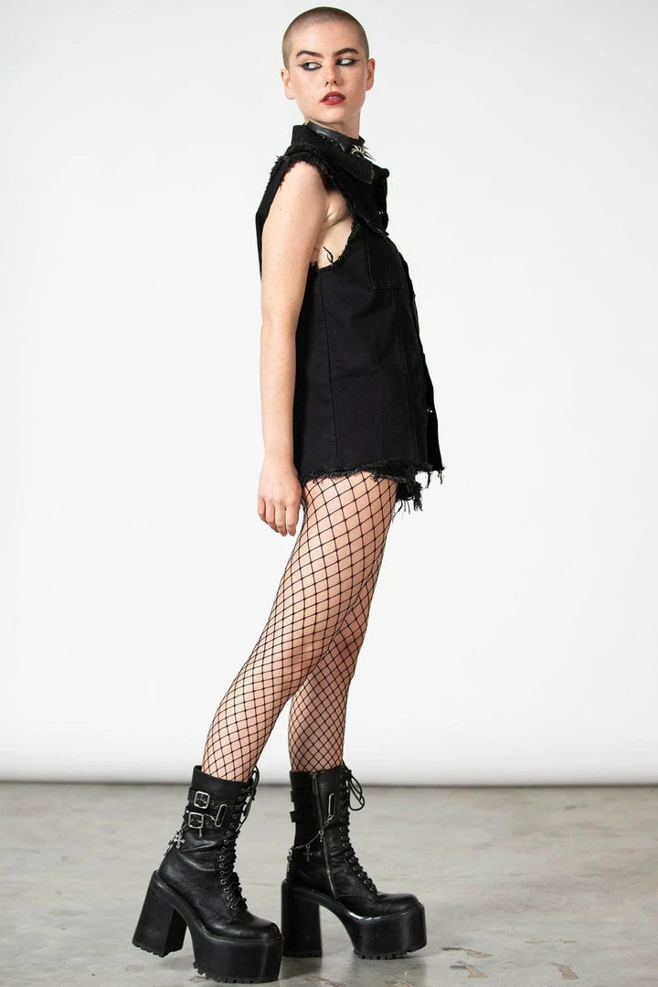 Killstar Ruse Denim Vest Men's Stuff 7 Killstar Ruse Denim Vest Men's Stuff