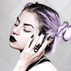 Rogue And Wolf Jewelry Rune Ring In Black