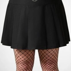 Killstar Women's Stuff Scary Pleated Skirt