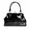 Sourpuss Shock Me Handbag - Black/Black Bags & Backpacks
