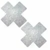 Neva Nude Accessories Silver Pixie Dust Glitter X Factor Nipple Cover Pasties