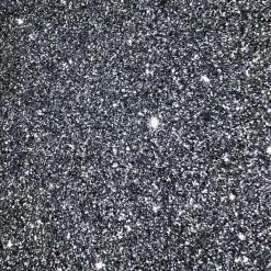 Glam Goth Beauty Scream - Silver With Black Body Glitter