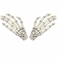 Kreepsville666 Skeleton Bone Hand Hairslides White Accessories