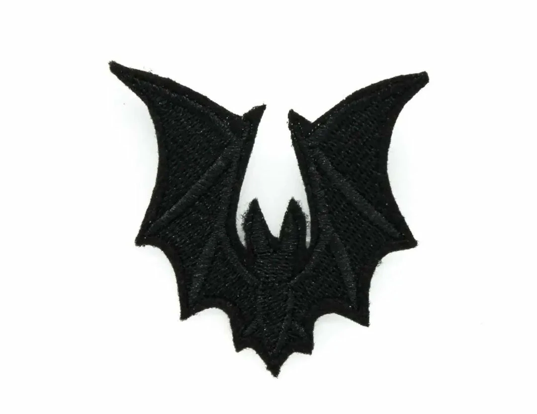 Project Pinup Small Vampire Bat Gothic Iron On Embroidered Patch 3 Project Pinup Small Vampire Bat Gothic Iron On Embroidered Patch
