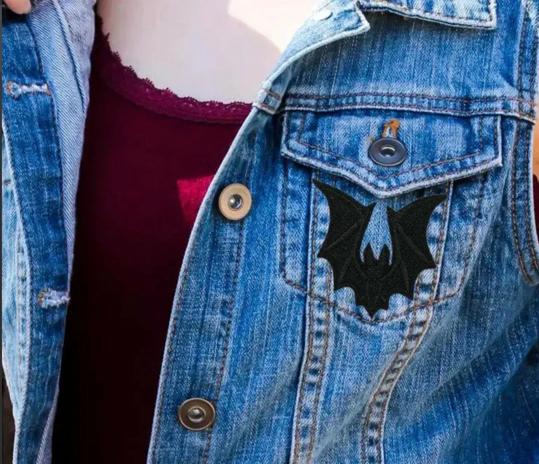 Project Pinup Small Vampire Bat Gothic Iron On Embroidered Patch 5 Project Pinup Small Vampire Bat Gothic Iron On Embroidered Patch