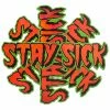 Rock Roll Repeat Stay Sick: Metallic Sticker Stickers