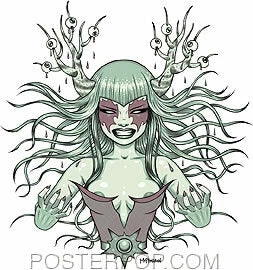 Poster Pop Gift Ideas Tara McPherson Metal Hands Sticker 3 Poster Pop Gift Ideas Tara McPherson Metal Hands Sticker