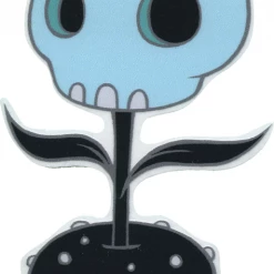 Poster Pop Tara McPherson Blue Skull Flower Sticker Gift Ideas