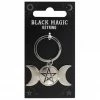 Gothic Gifts Triple Moon Keyring Gift Ideas