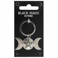 Gothic Gifts Triple Moon Keyring Gift Ideas