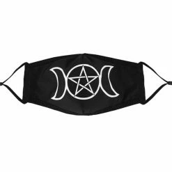Gothic Gifts Triple Moon Reusable Face Mask