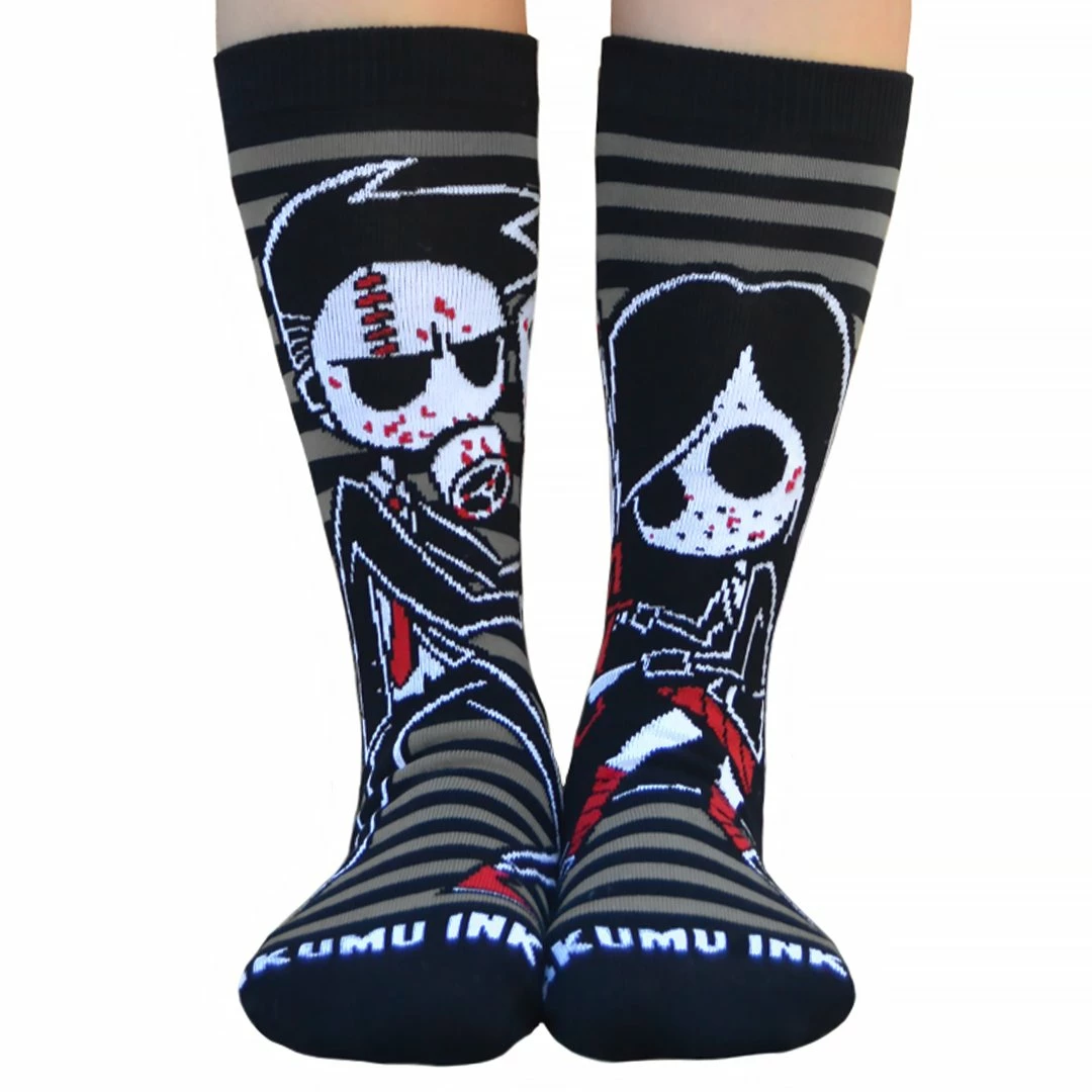 Akumu Ink Men's Stuff Us Vs. Them Unisex Socks 3 Akumu Ink Men's Stuff Us Vs. Them Unisex Socks