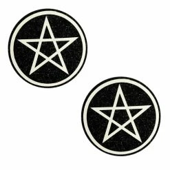 Neva Nude Wicca Black Glitter Nipple Cover Pasties