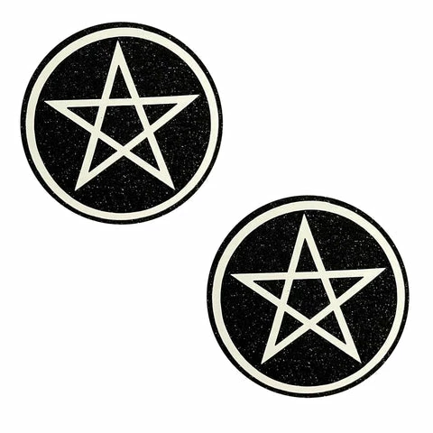 Neva Nude Wicca Black Glitter Nipple Cover Pasties 3 Neva Nude Wicca Black Glitter Nipple Cover Pasties