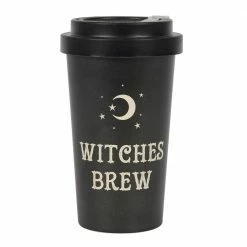 Gothic Gifts Witches Brew Eco Bamboo Travel Mug