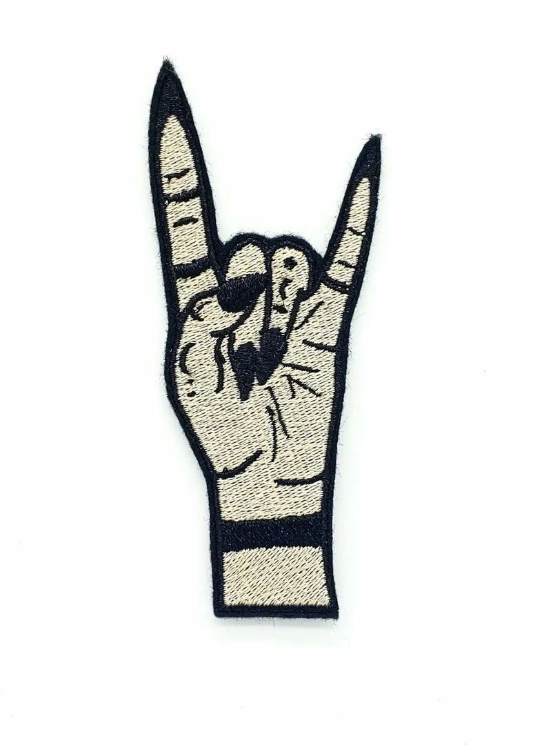 Project Pinup Gift Ideas Witchy Metal Horns Hand Iron On Embroidered Patch - Fair 3 Project Pinup Gift Ideas Witchy Metal Horns Hand Iron On Embroidered Patch - Fair