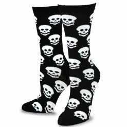 TeeHee Women's Halloween Polyester Crew Skulls 4-Pack Gift Ideas