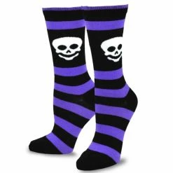 TeeHee Women's Halloween Polyester Crew Skulls 4-Pack Gift Ideas