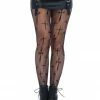 Leg Avenue Worship Me Cross Net Tights – Black 1X/2X Stockings & Leggings