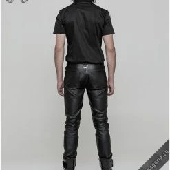 Punk Rave Men's Stuff Casual Black Men's Shirt