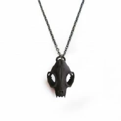 Rogue And Wolf Cat Skull Necklace Jewelry