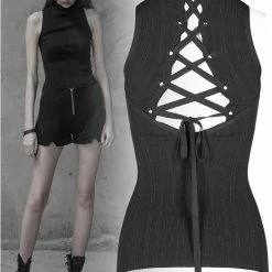 Punk Rave Elodie Black Top