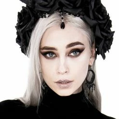 ReStyle Gothic Wreath With Antlers, Roses & Beads Headband Accessories 12 ReStyle Gothic Wreath With Antlers, Roses & Beads Headband Accessories