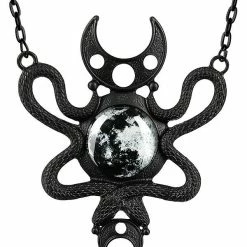 ReStyle Moon Embraced Black Necklace Jewelry