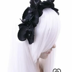 ReStyle Gothic Garland, Headpiece With Deer Antlers & Orchids