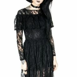 ReStyle Gloomy Prairie Black Lace Gothic Dress