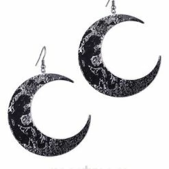 ReStyle Crescent Moon Textured Earrings