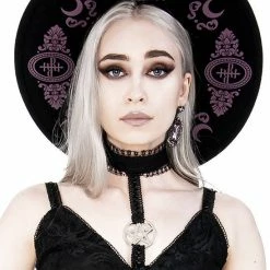 ReStyle Baroque Style Gothic Hat With Burgundy Monogram 19 ReStyle Baroque Style Gothic Hat With Burgundy Monogram