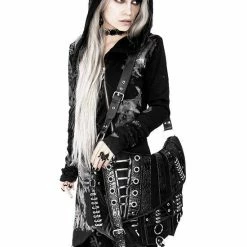 ReStyle Patchwork Hobo Bag With Multiple Pockets And Dragon PU 18 ReStyle Patchwork Hobo Bag With Multiple Pockets And Dragon PU