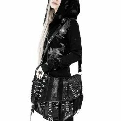 ReStyle Patchwork Hobo Bag With Multiple Pockets And Dragon PU 21 ReStyle Patchwork Hobo Bag With Multiple Pockets And Dragon PU