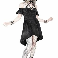Bloody Rose Boutique Shop 4 ReStyle Dresses Pentagram Choker Tunic Gothic Dress With Harness