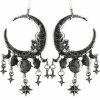 ReStyle Sleepless Nights Silver Moon Earrings Jewelry