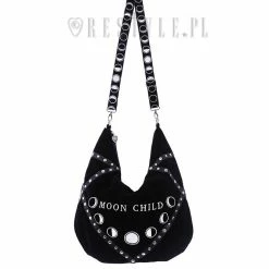 ReStyle Moon Child Black Velvet Hobo Bag 8 ReStyle Moon Child Black Velvet Hobo Bag