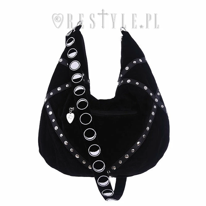 ReStyle Moon Child Black Velvet Hobo Bag 6 ReStyle Moon Child Black Velvet Hobo Bag