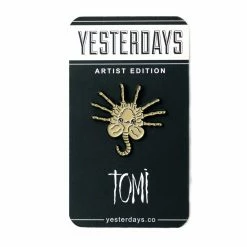 Yesterdays Pins Face Hugger Enamel Pin By Tomi Monstre
