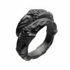 INOX Steel & Black Plated Oxidized Claw Ring Men's Stuff