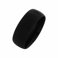 Bloody Rose Boutique Shop 31 INOX Men's Stuff Plain Plated Black Matte Ring