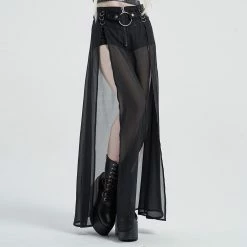Punk Rave Women's Stuff Raising Hell Skirt - Matte Black