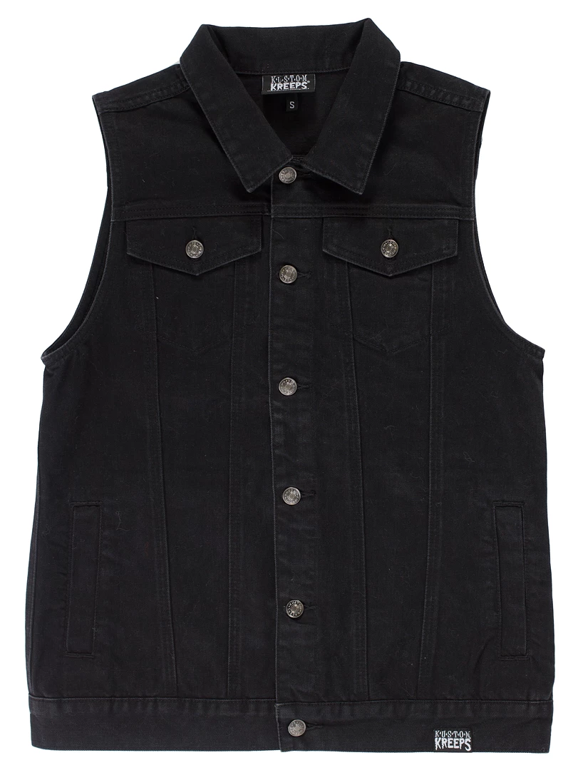 Men's Stuff Kustom Kreeps Black Vest 3 Men's Stuff Kustom Kreeps Black Vest