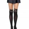 Leg Avenue Spandex Black Cat Opaque Tights