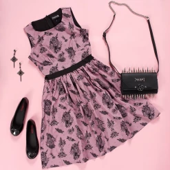 Sourpuss Women's Stuff Die In Grace Shift Dress 13 Sourpuss Women's Stuff Die In Grace Shift Dress