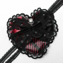 Punk Rave Women's Stuff Gothic Heart Skull Lace Eye Patch